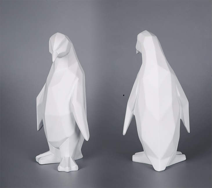 hj3583 北歐風格家居擺件企鵝雕塑_濱州宏景雕塑有限公司