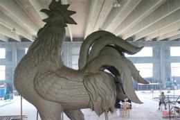 hj1883 大雞雕塑泥塑_泥塑展示_濱州宏景雕塑有限公司