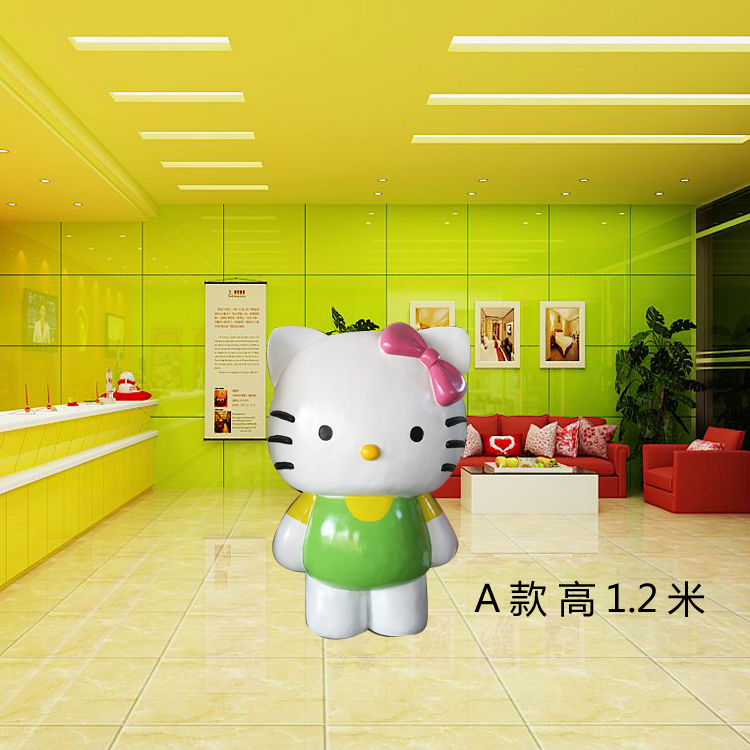 hj3197 hello kitty貓卡通雕塑_濱州宏景雕塑有限公司