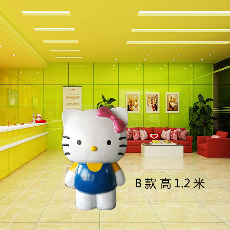 hj3198 hello kitty貓卡通雕塑_濱州宏景雕塑有限公司